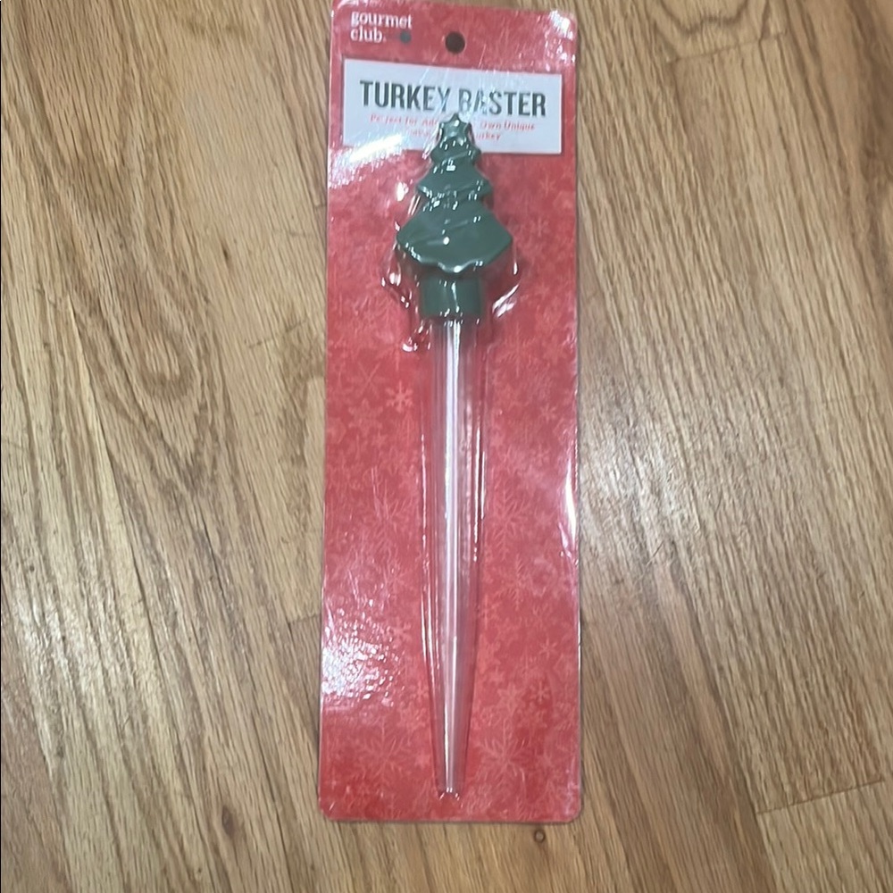 Gourmet Club Turkey Baster with Christmas Tree Design
